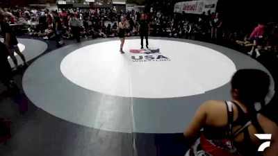 135 lbs Leia Adams, CVWA - Central Valley Wrestling Association vs Ruby Figueroa, SAWA - Sacramento Area Wrestling Association