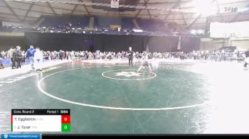 98 lbs Cons. Round 2 - Jayvon Tovar, Tri-Town Bullyz Wrestling vs Tanner Eggleston, Snoqualmie Valley Wrestling Club