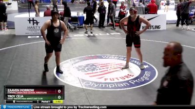 285 lbs Semifinal - Zaaven Morrow, Corning Union High School Wrestling vs Troy Ceja, Vasky BrosPitman Wrestling Club