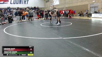 174 lbs Cons. Round 3 - Minkyun Chung, University Of Oregon vs Arashk Rasti, Simon Fraser (B.C.)