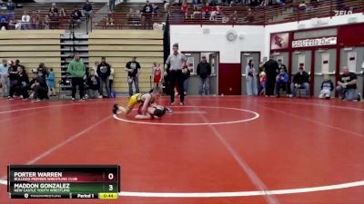 74-81 lbs Semifinal - Porter Warren, Bulldog Premier Wrestling Club vs Maddon Gonzalez, New Castle Youth Wrestling