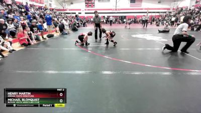 85-90 lbs Round 1 - Michael Blomquist, Butler Youth Wrestling Club vs Henry Martin, Odessa Youth Wrestling