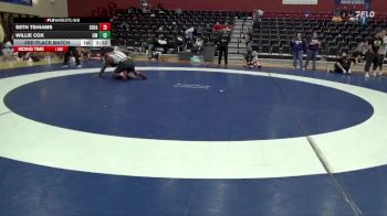 285 lbs 3rd Place Match - Willie Cox, Montevallo vs Seth Tshiams, Southeastern