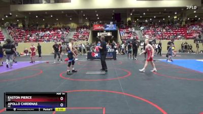 106 lbs Quarterfinal - Easton Pierce, OK vs Apollo Cardenas, NE