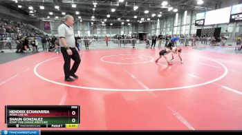 56 lbs Quarterfinal - Hendrix Echavarria, Moses Lake WC vs Shaun Gonzalez, Scrap Yard Garage Wrestling