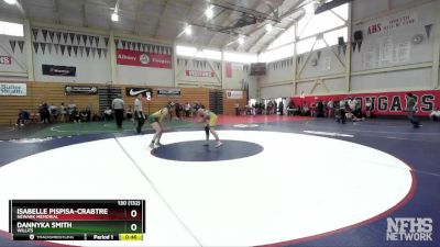 130 (132) Cons. Round 2 - Dannyka Smith, Willits vs Isabelle Pispisa-Crabtree, Newark Memorial