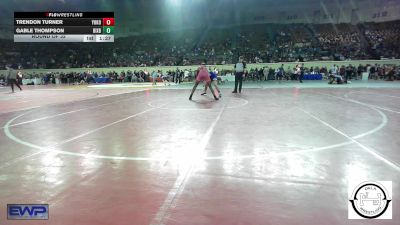 160 lbs Round Of 32 - Trendon Turner, Yukon vs Gable Thompson, Bixby