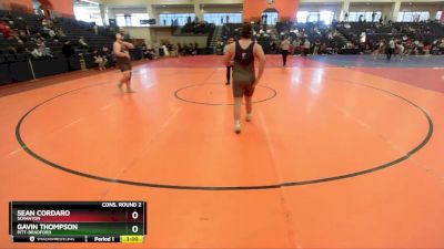 285 lbs Cons. Round 2 - Sean Cordaro, Scranton vs Gavin Thompson, Pitt-Bradford