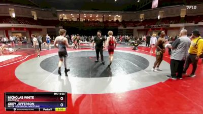 150 lbs Cons. Semi - Nicholas White, Oklahoma vs Grey Jefferson, Pryor High School Wrestling