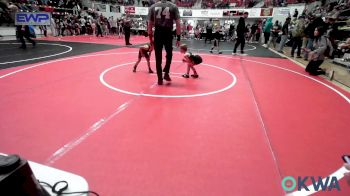 40 lbs Quarterfinal - Grant Lowe, Prairie Grove Youth Wrestling vs Easton Weeks, Hulbert