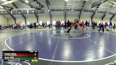 165 lbs Cons. Round 4 - Ryan Vigil, Virginia Military Institute vs Chase Leech, Unattached-Indiana