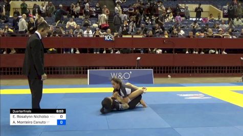 Emily Rosalynn Nicholson vs Amanda Monteiro Canuto 2024 Pan IBJJF Jiu-Jitsu No-Gi Championship