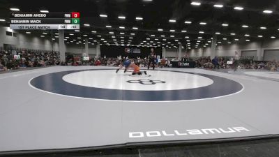 92 lbs 1st Place Match - Benjamin Ahedo, Pursuit Wrestling Minnesota vs Benjamin Mack, Pursuit Wrestling Minnesota