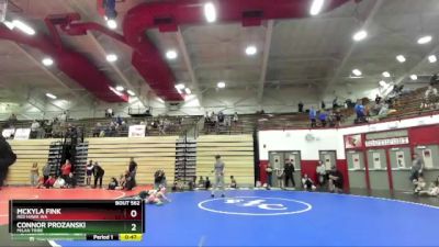 53-58 lbs Round 3 - Connor Prozanski, Milan Tribe vs Mckyla Fink, Red Hawk WA