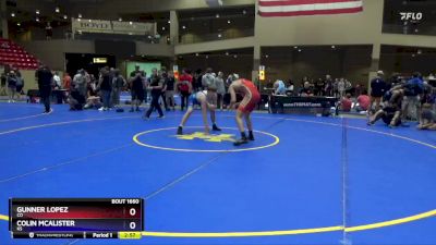 165 lbs Semifinal - Gunner Lopez, CO vs Colin McAlister, KS