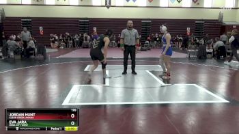 170 lbs Round 3 - Jordan Hunt, Clear Creek-Amana vs Eva Jara, Iowa City West