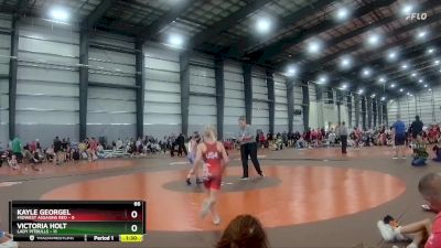 66 lbs Finals (8 Team) - Victoria Holt, Lady Pitbulls vs Kayle Georgel, Midwest Assasins Red