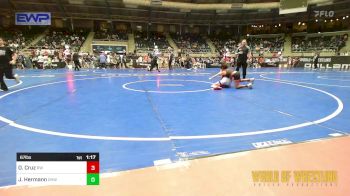 67 lbs Quarterfinal - Orlando Cruz, RedWave Wrestling vs Jackson Hermann, Greater Heights Wrestling