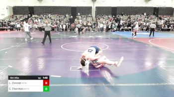 134-H lbs Round Of 32 - Logan Zimmer, Moorestown vs Cailum Thornton, MetroWest United Wrestling Club