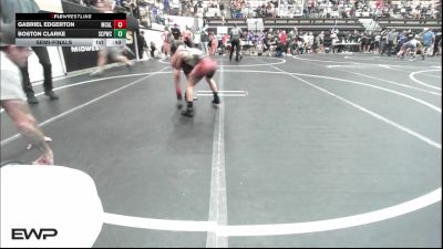 60 lbs Semifinal - Gabriel Edgerton, McAlester Youth Wrestling vs Boston Clarke, South Central Punisher Wrestling Club