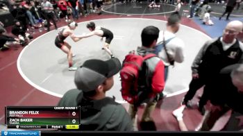 132 lbs Champ. Round 2 - Brandon Felix, Post Falls vs Zach Baker, Tahoma