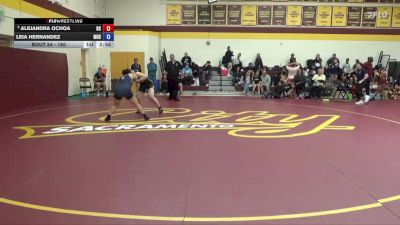 160 lbs Champ. Round 2 - Alejandra Ochoa, Delta College vs Leia Hernandez, Menlo NCWA
