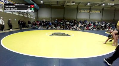 193 lbs Quarterfinal - Jay Singer, Faith Christian (PA) vs Ladd Holman, Juab (UT)
