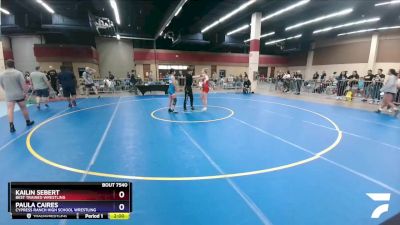 122 lbs Round 2 - Kailin Sebert, Best Trained Wrestling vs Paula Caires, Cypress Ranch High School Wrestling