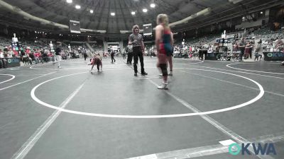 160 lbs 3rd Place - Karsyn Pack, Hornet Wrestling Club vs Kenzie Church, Skiatook Youth Wrestling