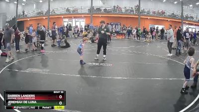 40 lbs Cons. Semi - Darren Landers, Eastside Youth Wrestling vs Jeremiah De Luna, JET