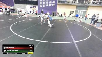 220 lbs Cons. Round 2 - Jack Hiland, IA vs Jackson Schwab, NY