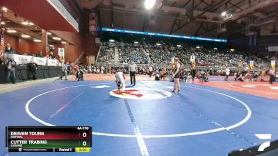 4A-170 lbs Champ. Round 1 - Draven Young, Central vs Cutter Trabing, Laramie