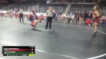 W 106 lbs Round 3 (3 Team) - Matti Givens, Texas vs Lilly Quintanilla, Arizona