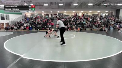 92 lbs Quarterfinal - Jed Spencer, Slyfox Wrestling Academy vs Tristan Perkins, Victory