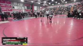 125 lbs Cons. Round 3 - Elizabeth Hernandez-Flores, Bonita vs Alexandra Adams, Capo Valley