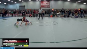 62 lbs Quarterfinal - Gage Williams, Front Royal Wrestling Club vs John (LJ) Slokovitz, Williamsburg Wrestling Club