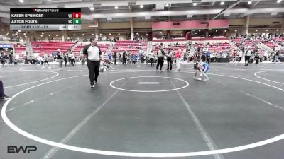 52 lbs 1st Place Match - Kasen Springer, Circle vs Axton Fouts, Ridge