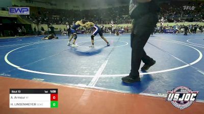 140 lbs Round Of 32 - Ardie Armour, BullTrained vs HANK LINSENMEYER, Deer Creek Wrestling Club