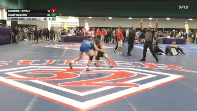 126 lbs Round Of 128 - Emmons Tewalt, VA vs Sean Willcox, CA