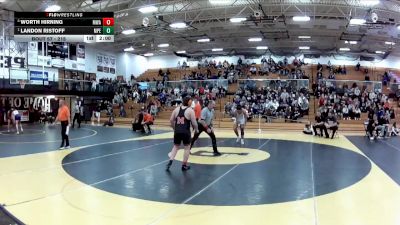 215 lbs Quarterfinal - Landon Ristoff, Perry (Massillon) vs Worth Hirning, Washington (Massillon)