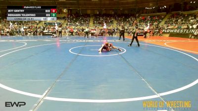 52 lbs Consi Of 16 #1 - Jett Gentry, Husky Wrestling Club vs Benjamin Tolentino, Reign WC