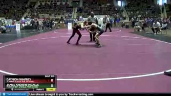 126 lbs Cons. Round 3 - James Andrew Ingalls, Montgomery Catholic Prep School vs Daymion Winfrey, Alabama School For The Blind