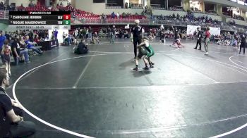 58-63 lbs 2nd Place Match - Caroline Jessen, O`Neill Leprechaun Wrestling vs Rogue Majerowicz, The Best Wrestler