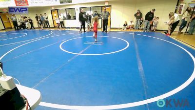 45 lbs Round Of 16 - Ava Overholser, Warrior Wrestling Club vs Maculey Andrews, Hilldale Youth Wrestling Club