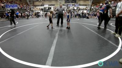 43 lbs Round Of 16 - Henry Garner, Bridge Creek Youth Wrestling vs Ryder Hall, Tecumseh Youth Wrestling