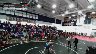 120 lbs Round 3 - Dhalia Esqueda, Arete Wrestling Academy vs Bridgette Soliz, Titan Mercury Wrestling Club