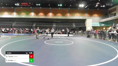 144 lbs Round Of 32 - Brock Taylor, Herriman vs Skylar Groke, La Costa Canyon