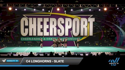 C4 Longhorns - Slate [2022 L1 Youth - D2 - Small - B] 2022 CHEERSPORT National Cheerleading Championship