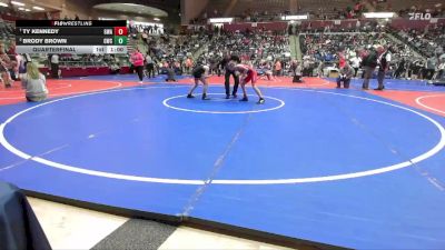 86 lbs Quarterfinal - Ty Kennedy, Greenwood Wrestling Academy vs Brody Brown, Gravette Wrestling Club