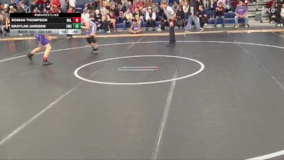 124-134 lbs Round 2 - Roman Thompson, Walnut vs Braylan Janssen, Sunrise